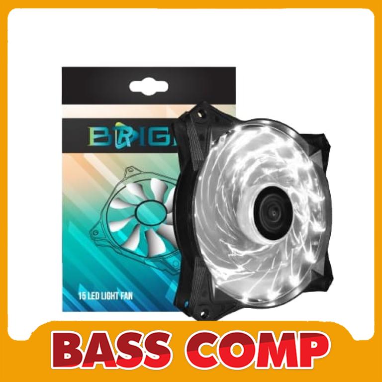 FAN CASING CUBE GAMING BRIGHT 15 LED 12CM R/G/B/W #1