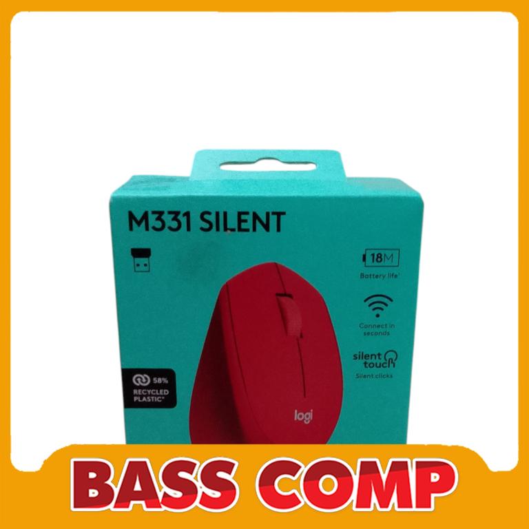 LOGITECH M331 MOUSE WIRELESS SILENT BIRU | MERAH | HITAM * #4