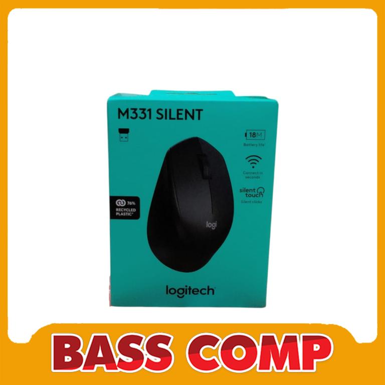 LOGITECH M331 MOUSE WIRELESS SILENT BIRU | MERAH | HITAM * #5