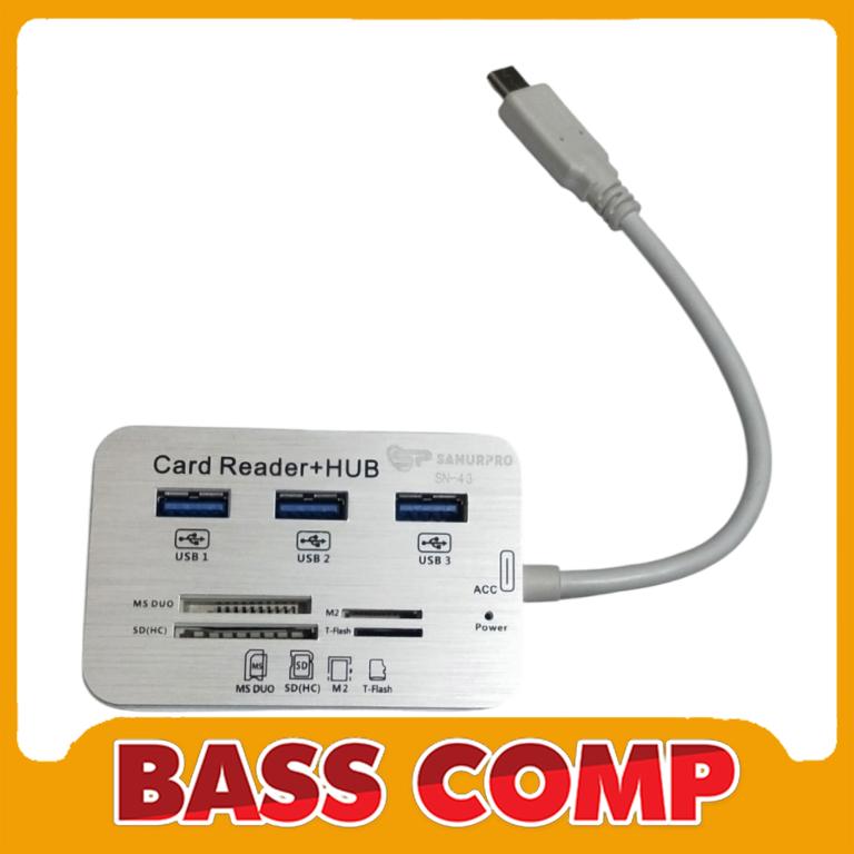 USB HUB 3 PORT + CARD READER SN-43 TO TYPE C #1