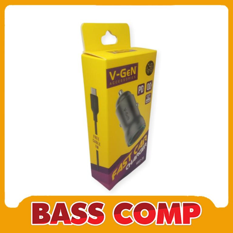 VGEN VCC2-20 CAR CHARGER 1 USB 1 TYPE-C FAST CHARGING #2