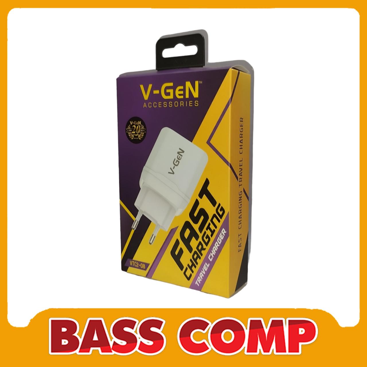 VGEN VTC2-08 TRAVEL CHARGER 2 PORT, 1 FAST CHARGING #1
